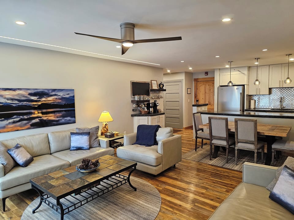 Open concept living room and kitchen