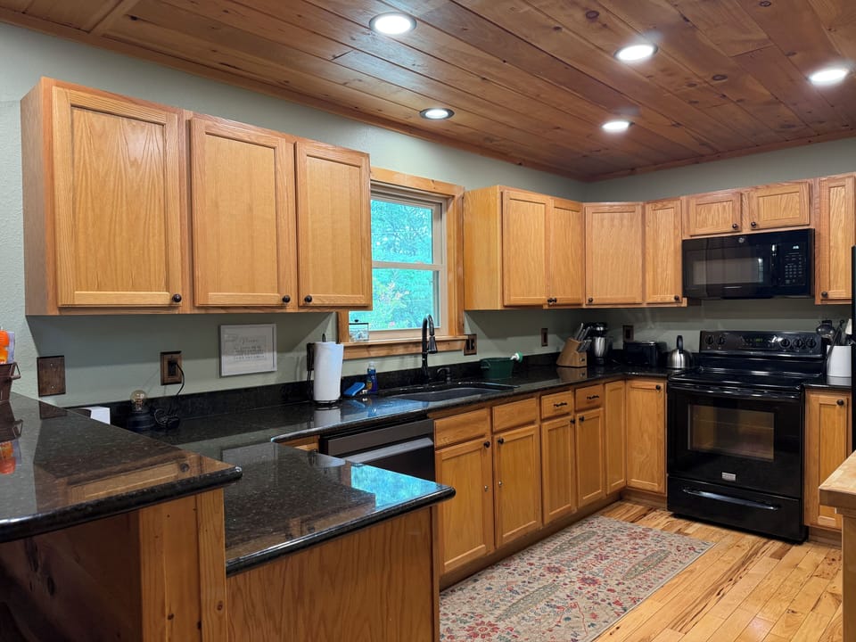 Kitchen with updated paint