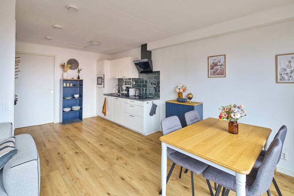 Modern dining space designed for relaxed meals and cozy evenings together.