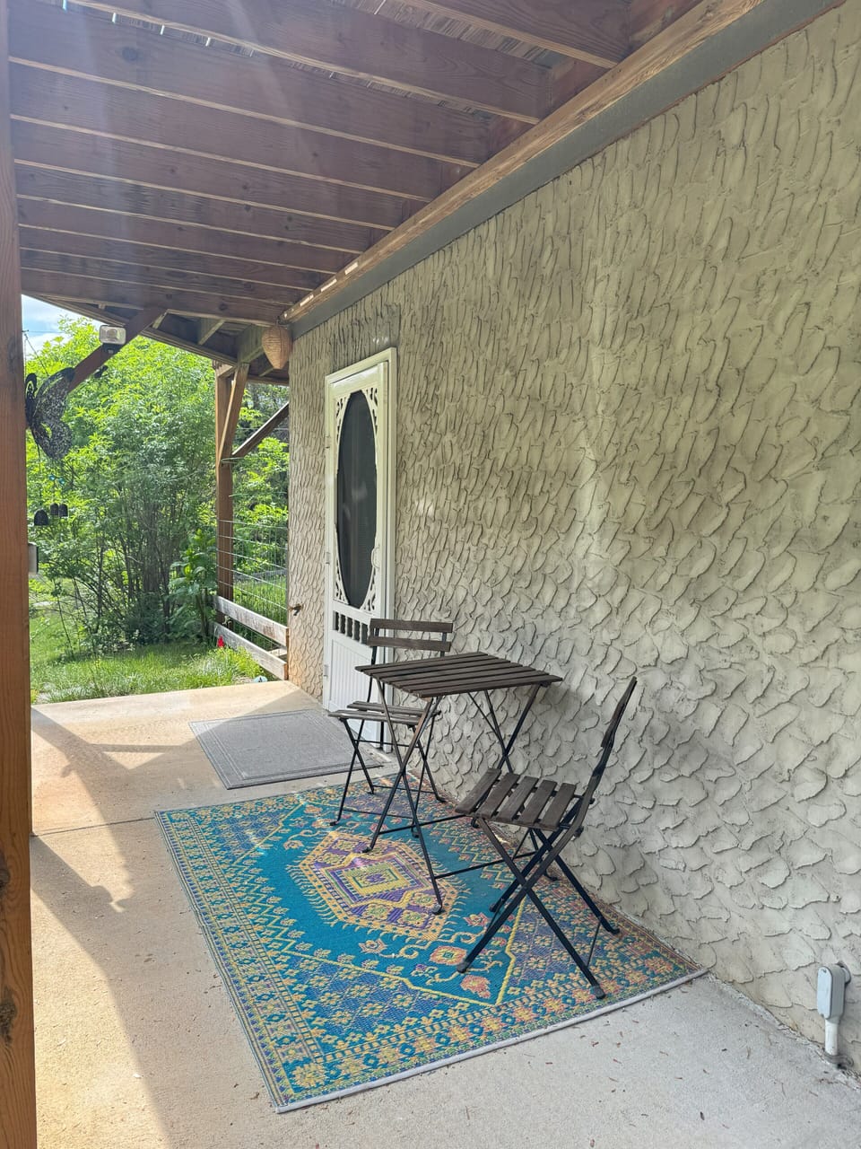 Private outdoor space with views