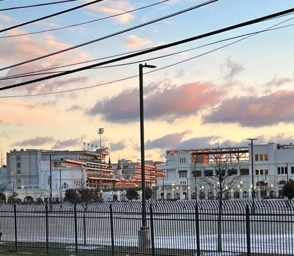 Your view of Churchill Downs across the street