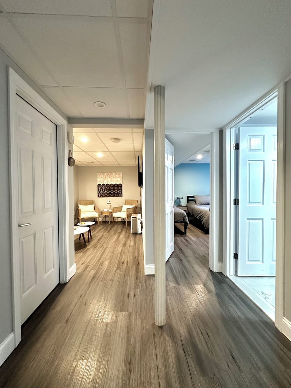 Lower level living space