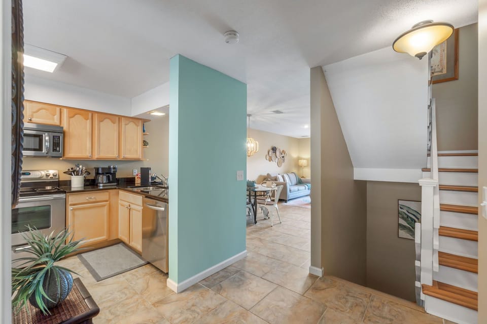 A large living-Dining-Kitchen Area