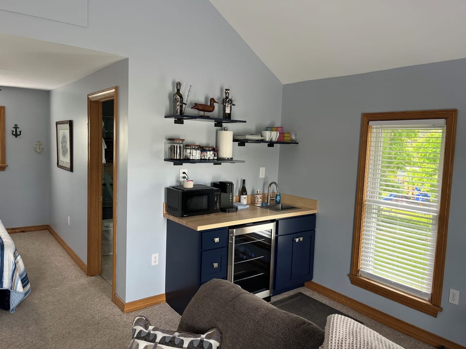 Fully stocked coffee bar