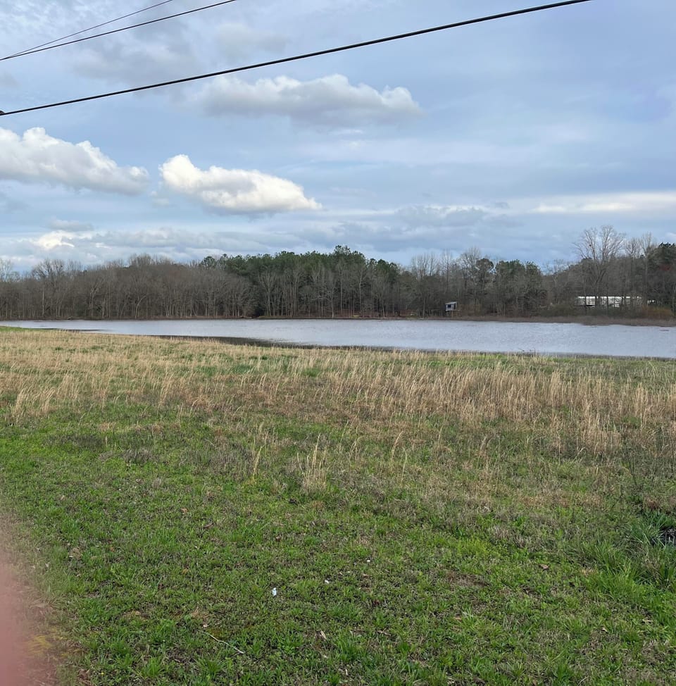 private lake across the road 