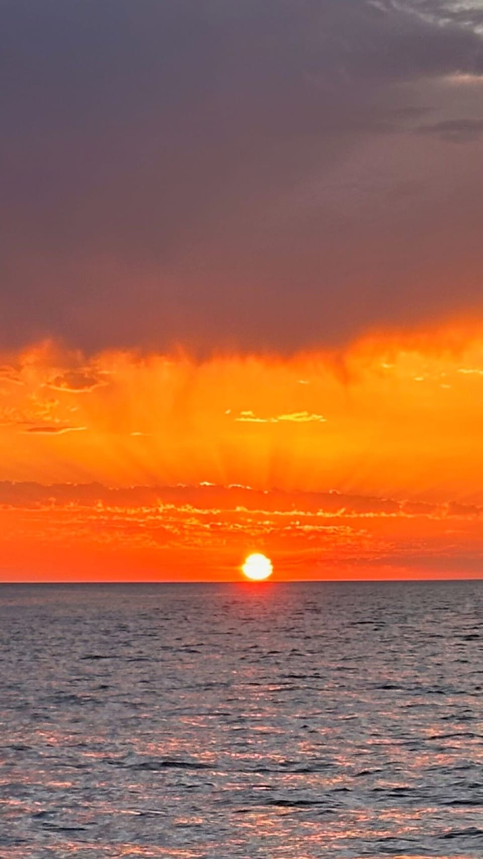 Beautiful sunset view from our beach