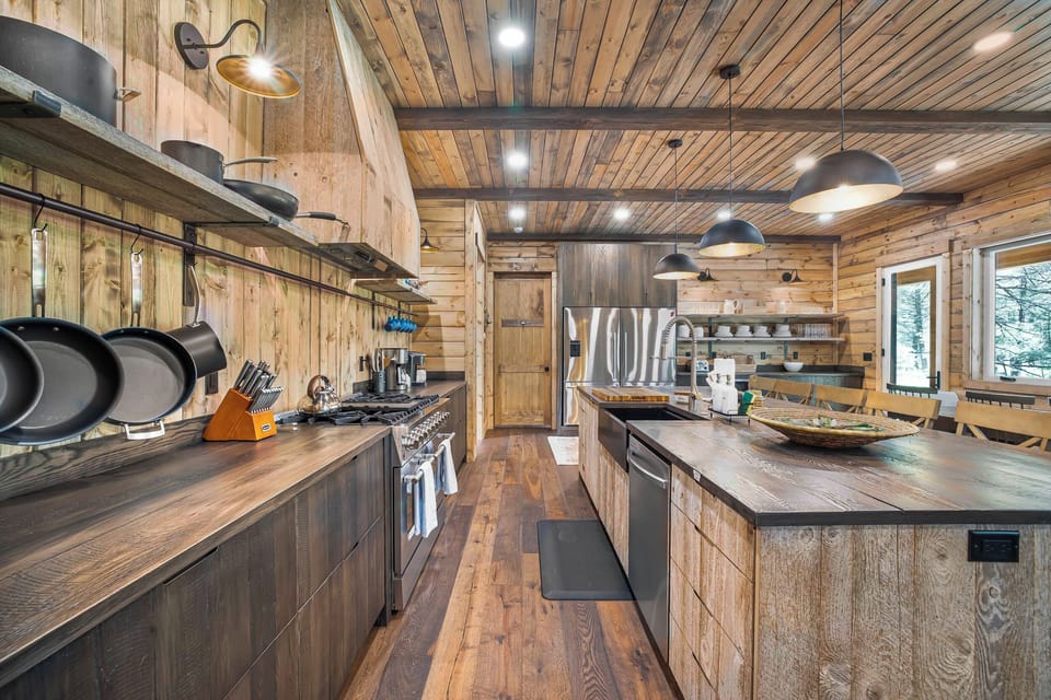 A chef’s dream kitchen with top-tier appliances for culinary creation