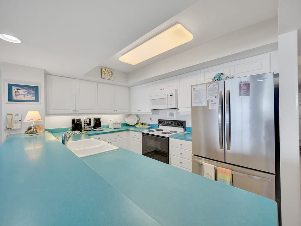 Indoors, Sink, Sink Faucet, Kitchen, Refrigerator