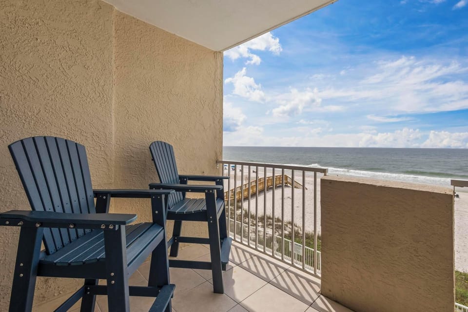 Private balcony with a view!