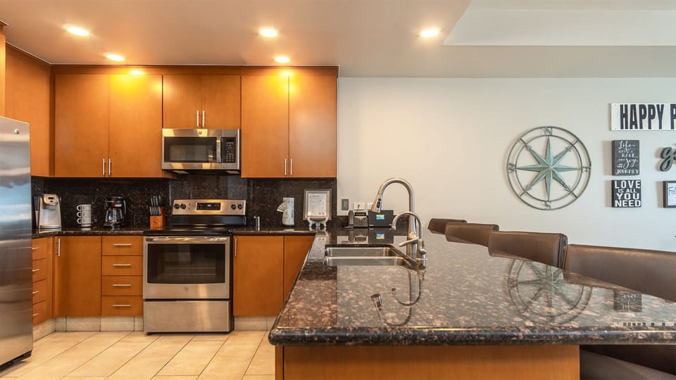 The full kitchen