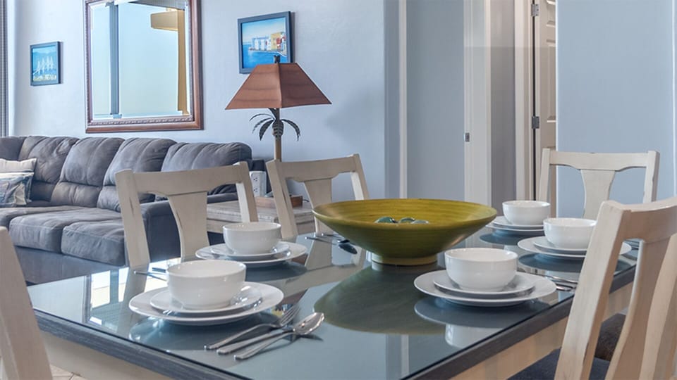 dining table closeup