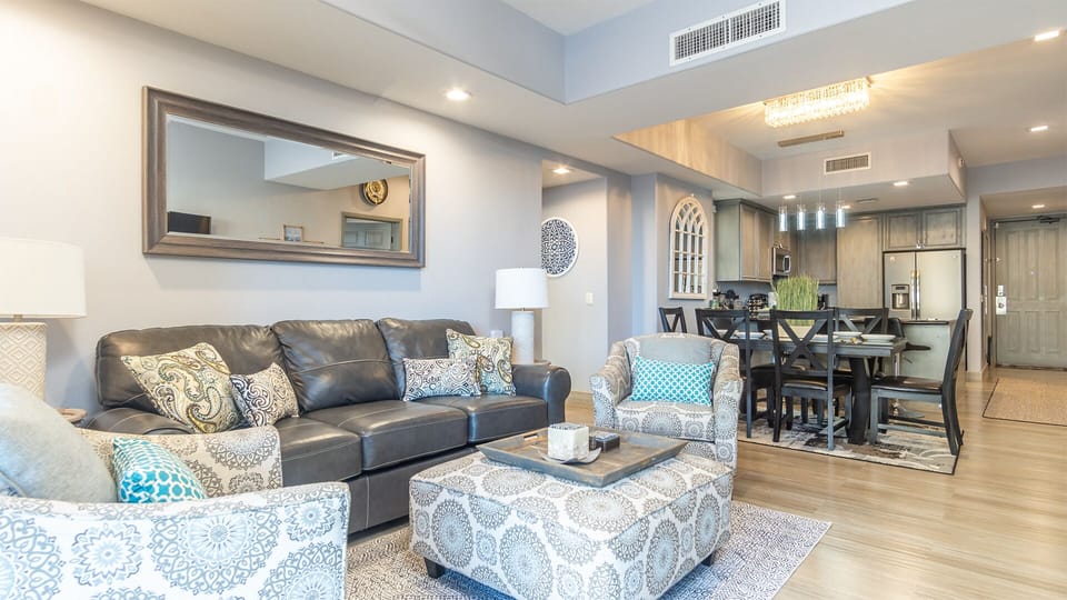The main living space is roomy