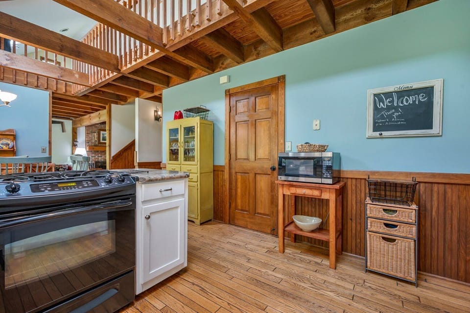 Kitchen is outfitted with a Gas Range