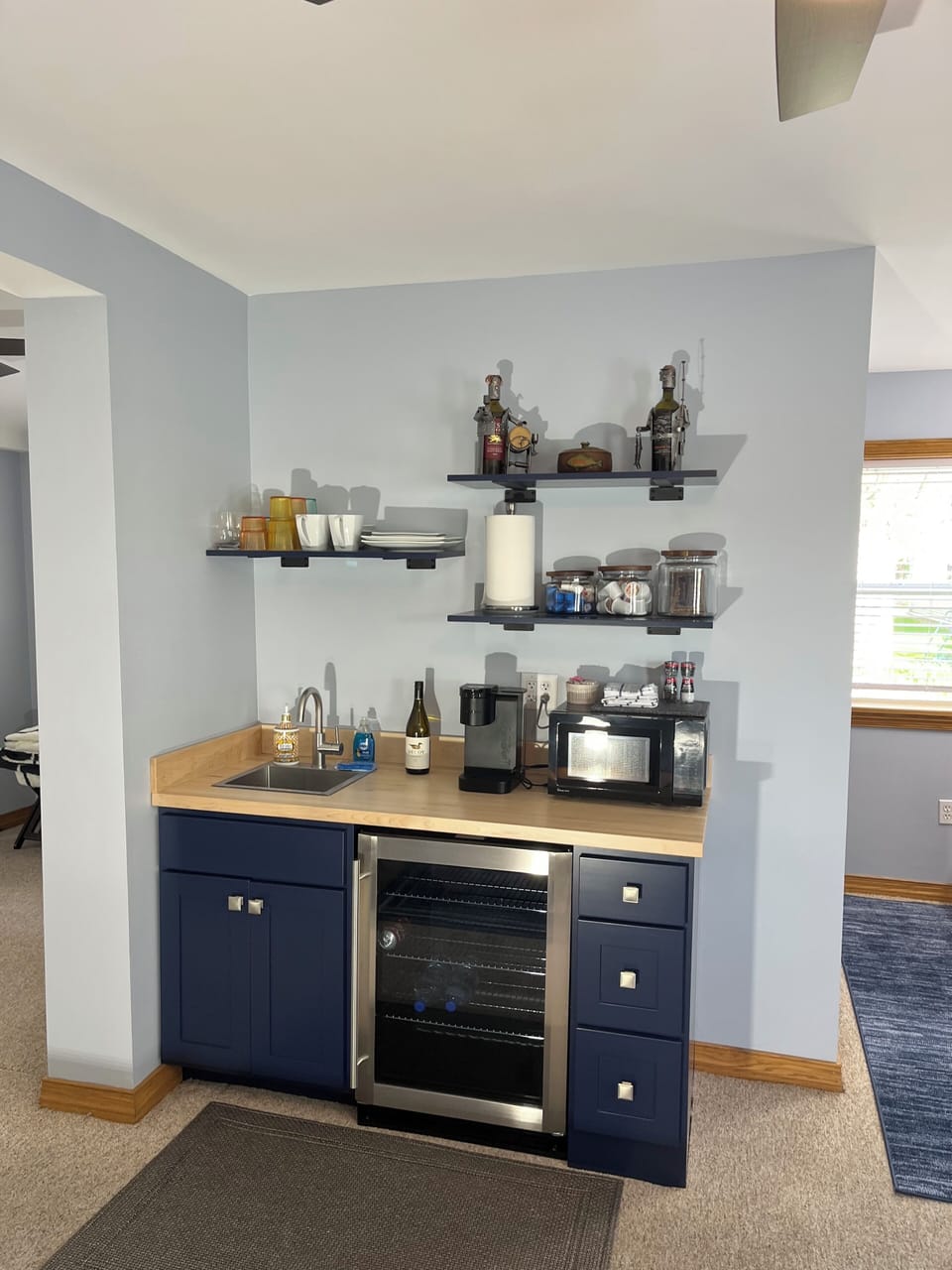 Coffee bars fully stocked with everything you will need.