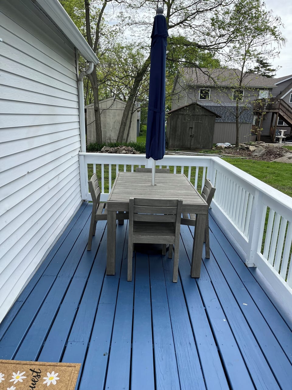 Table with umbrella
