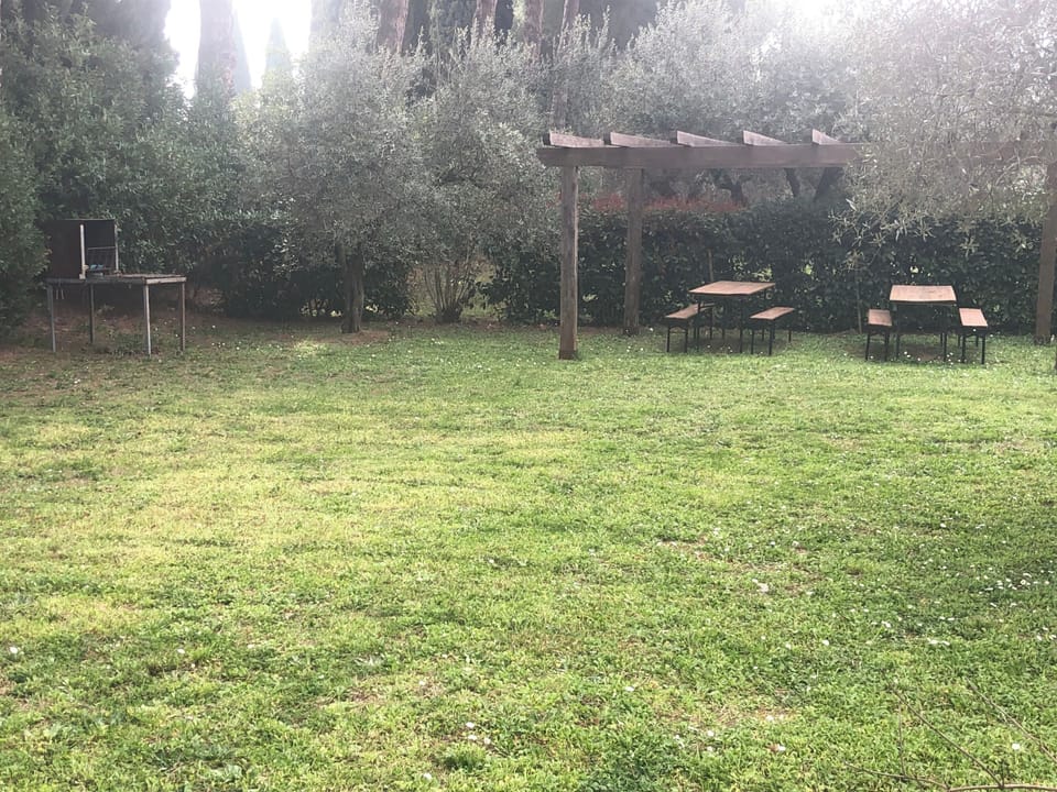 Plenty of space for picnics and games in the large garden area, adjacent to the outdoor pool.