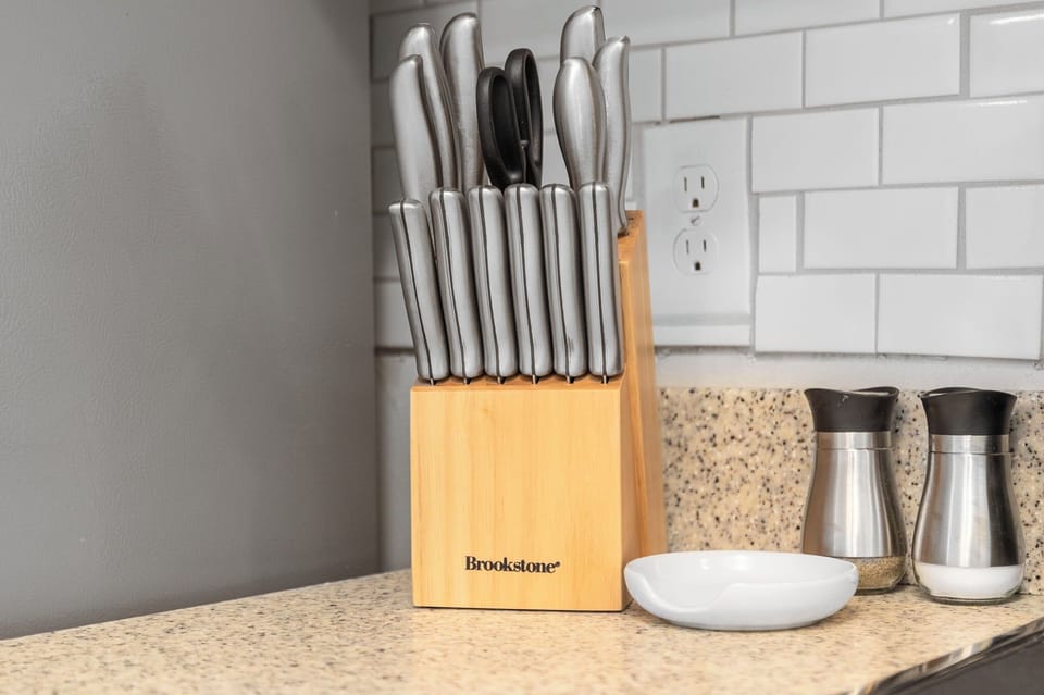 All the cooking utensils you need.