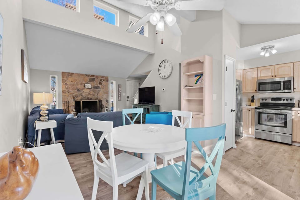 View of Open Concept Between Living and Dining Area