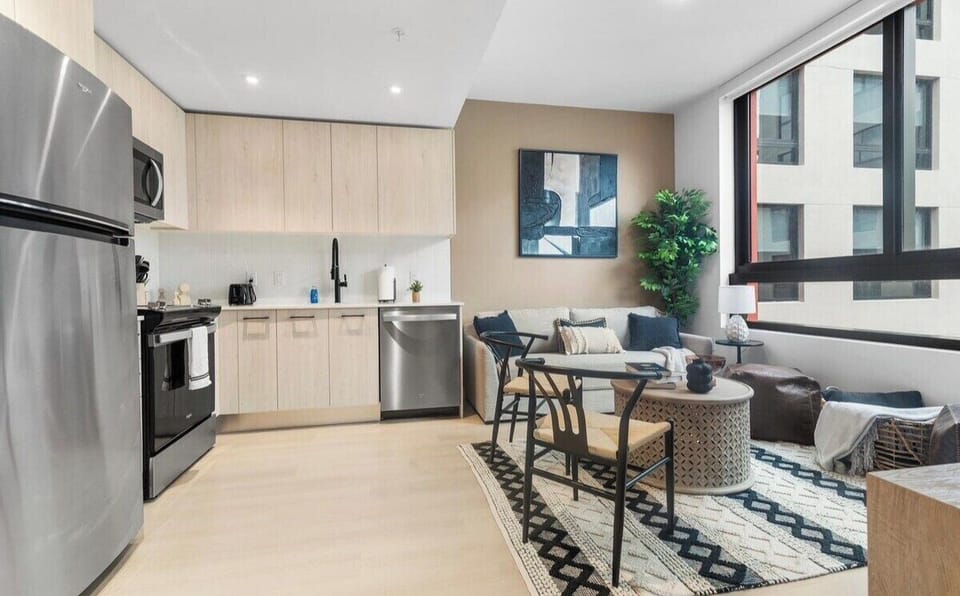 Living area and Kitchen