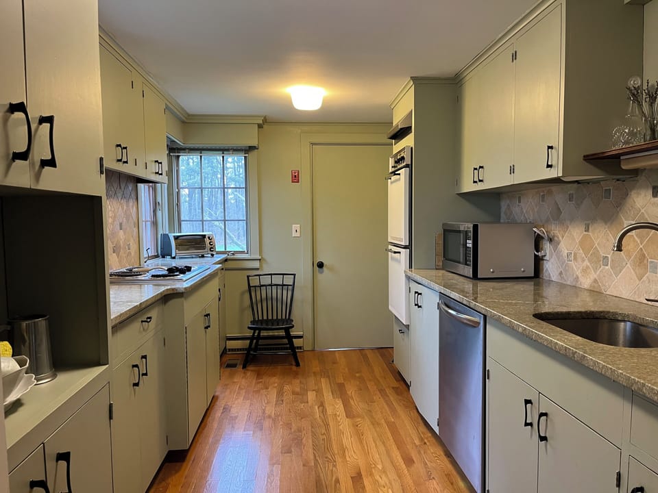 Kitchen looking north.