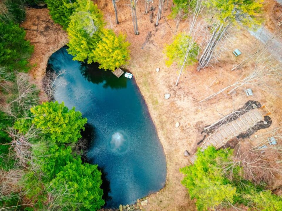 The Brookledge pond lovingly named Ice Bucket by the former campers.