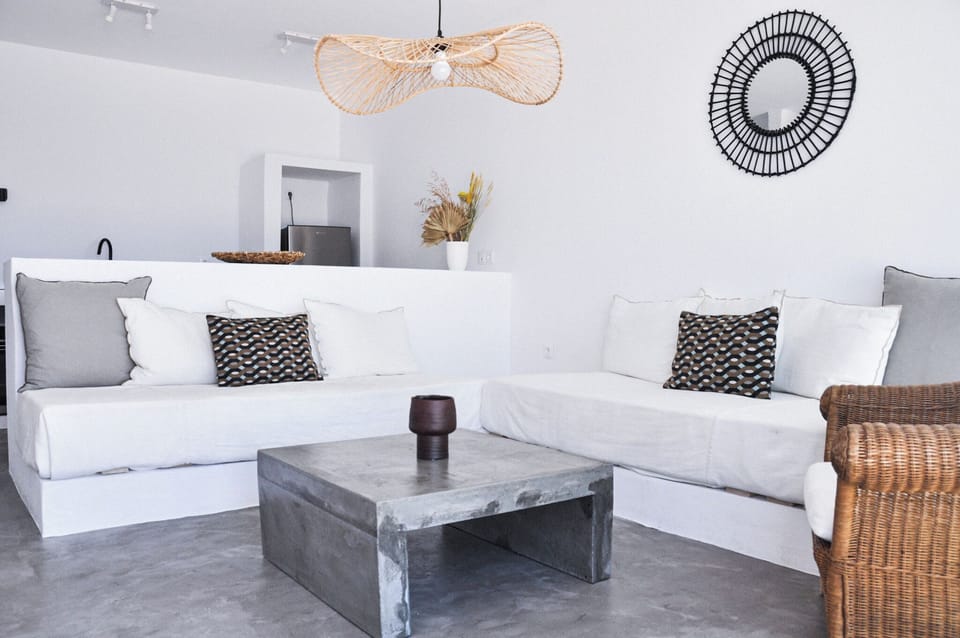 Living room with two sofa beds