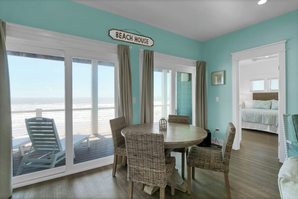 second dining space with ocean views