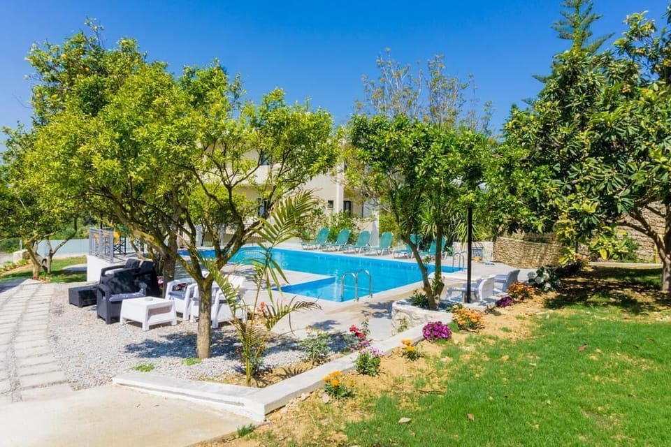 A tranquil escape in the garden of the property