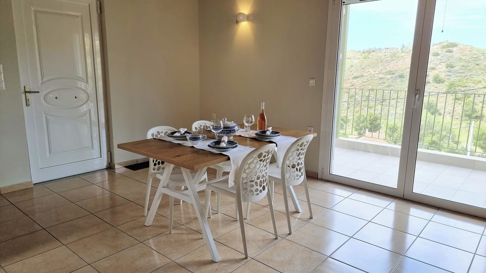 Dining table and view