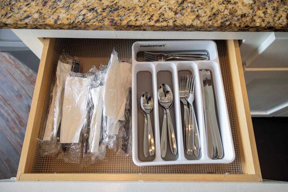 We have plenty of utensils and pots/pans, etc.