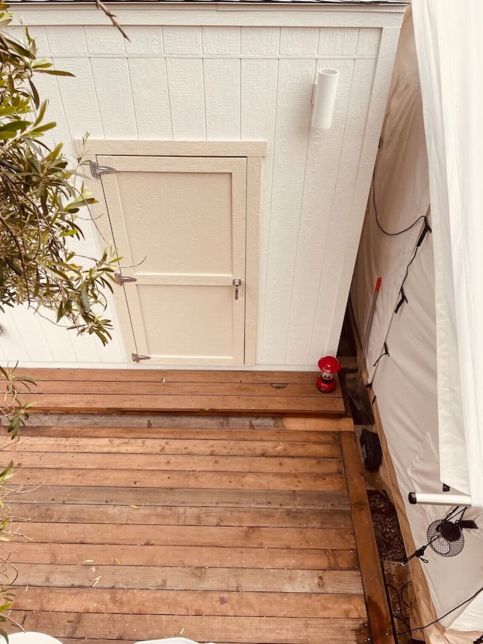 Private Bathroom Shed next to the tent