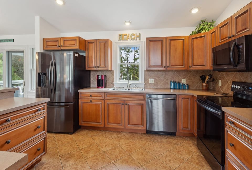 Whip up something delicious in the Kitchen with modern amenities and plenty of prep space!