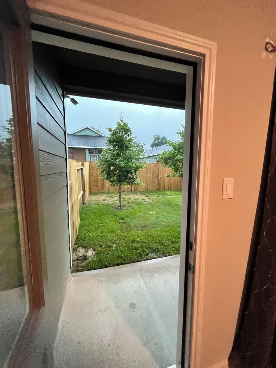 Backyard patio