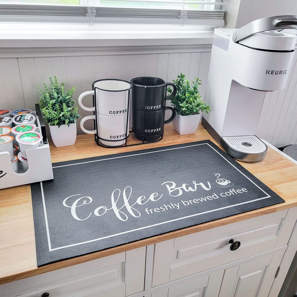 Grab a cup of coffee maker with Keurig (coffee, creamer and sweeteners provided)