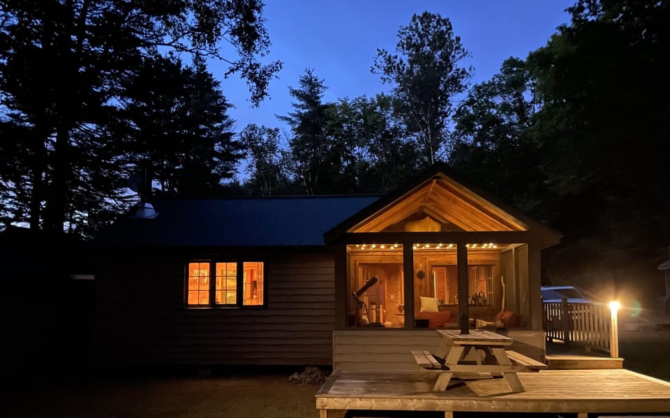 At night with sunroom