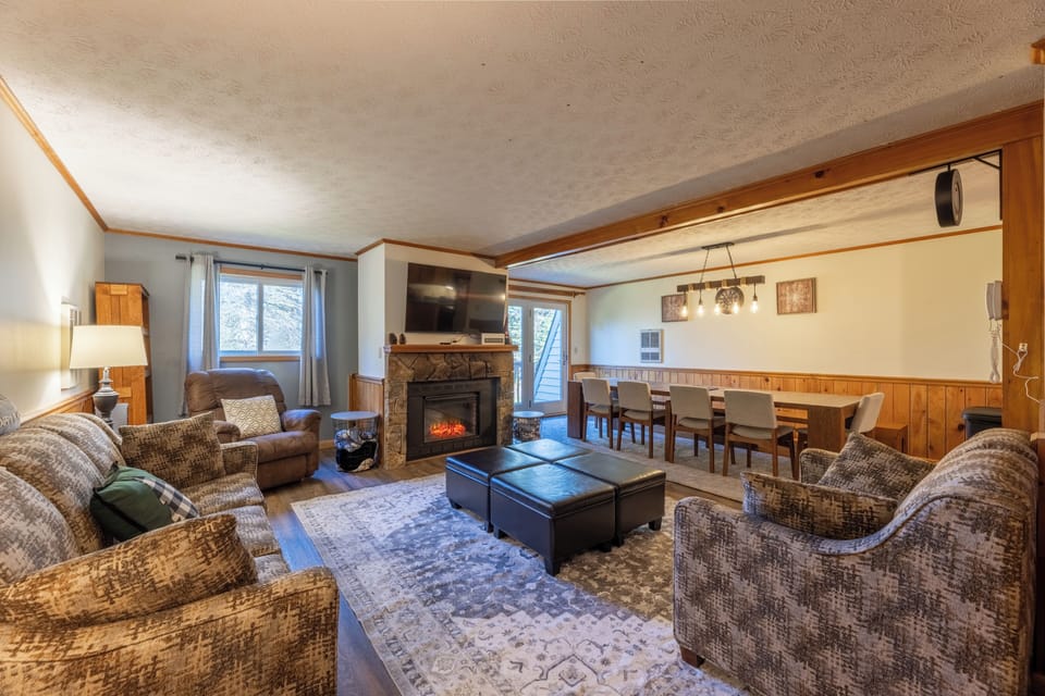 Living Room open to Dining Area & Kitchen