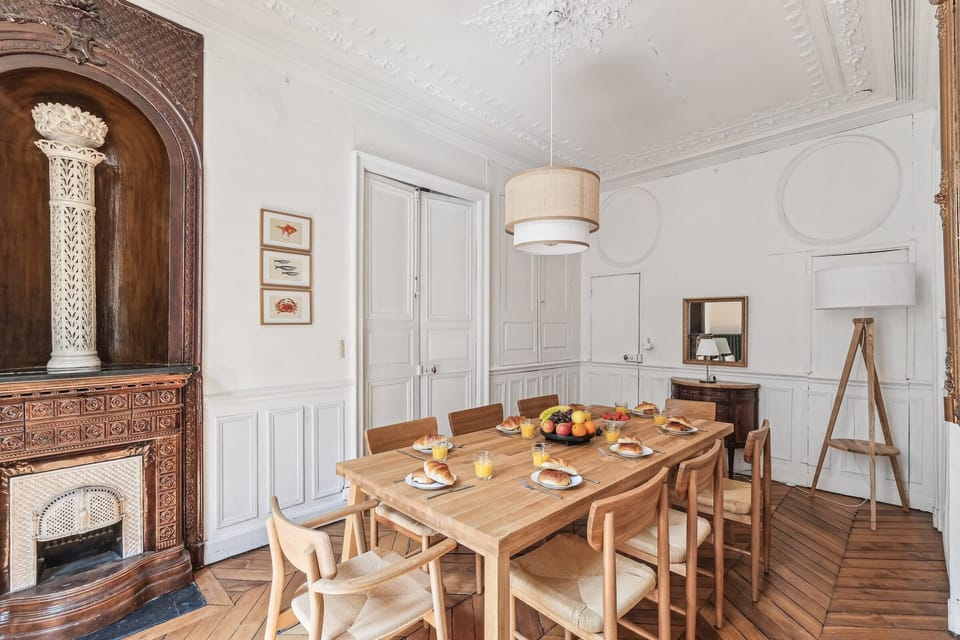 The dining area