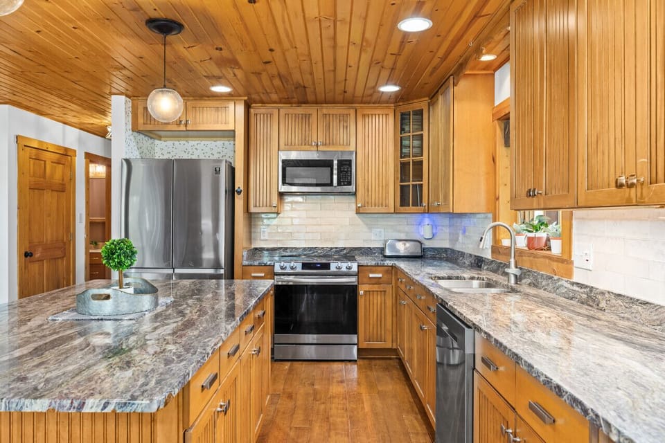 Plenty of counterspace in the kitchen for cooking