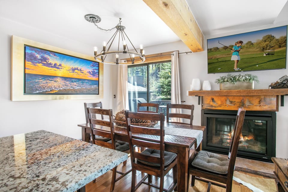 Dining area with views