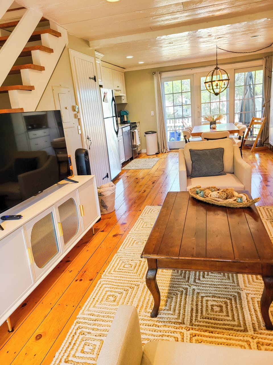 First floor- Living, dining and kitchen