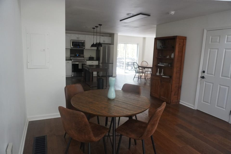Game table in living room