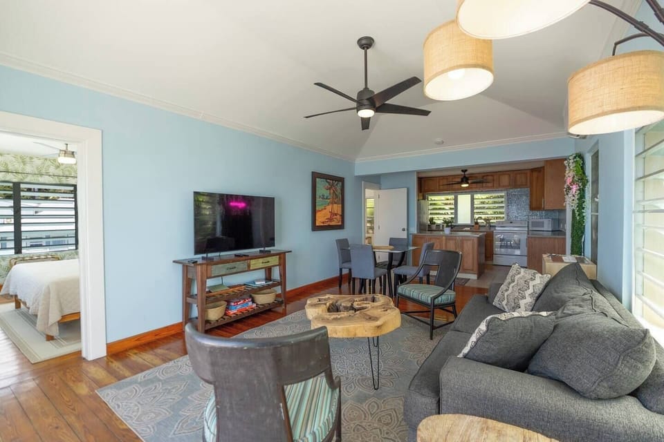 Living room area has an open concept, so even from the kitchen you can enjoy incredible views. 