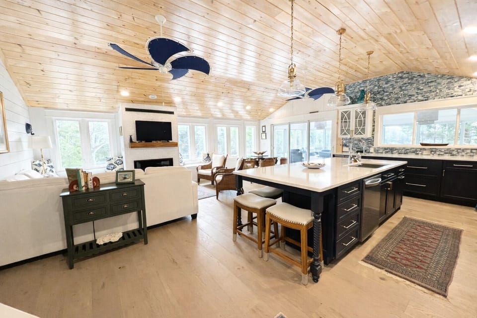Walking into the house you will notice a completely renovated and redesigned open floor plan.