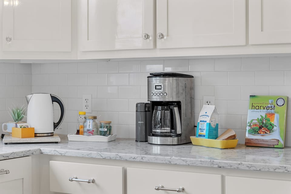 Coffee & tea bar stocked and ready for you.