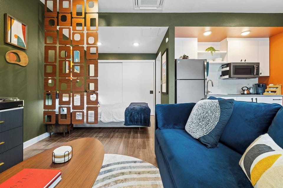 Queen bed and sofa bed
