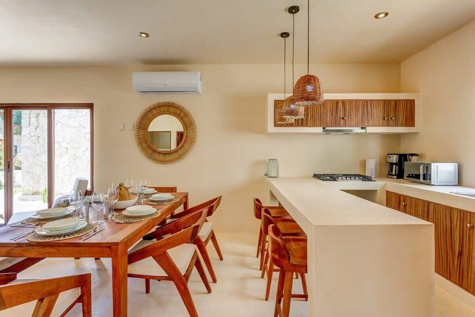 There's lots of counter space in the kitchen for easy meal prep