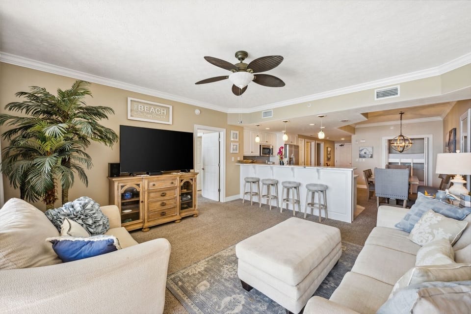 Gulf front living room