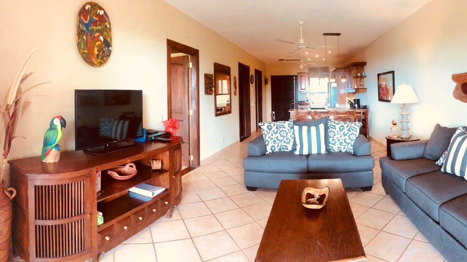 Kick back with your whole group in our living space for movie nights on the smart TV!