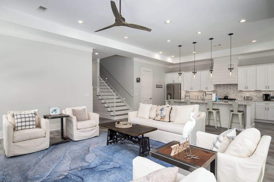 First Floor Living Room with Sleeper Sofa