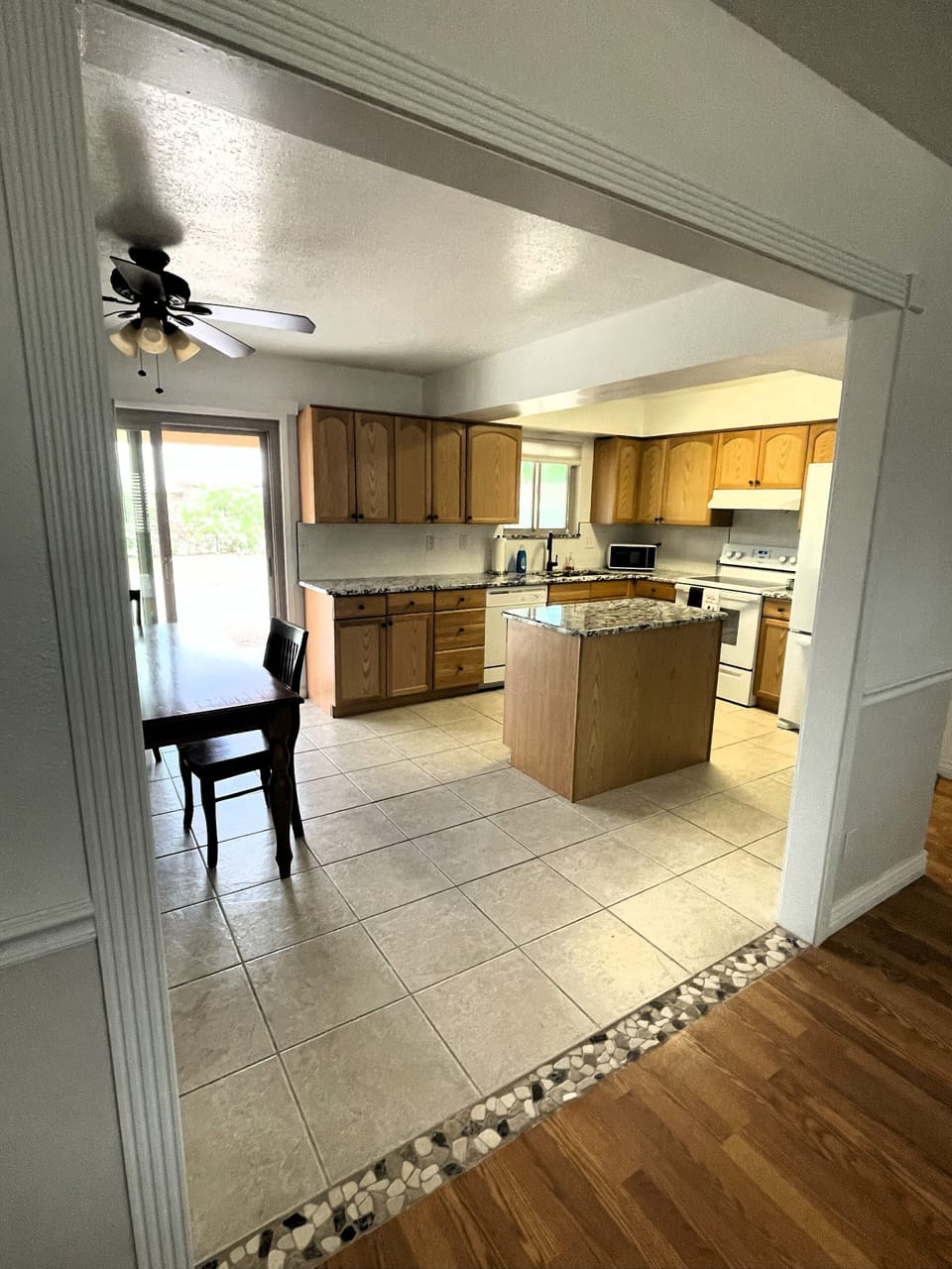 Kitchen view from the living room